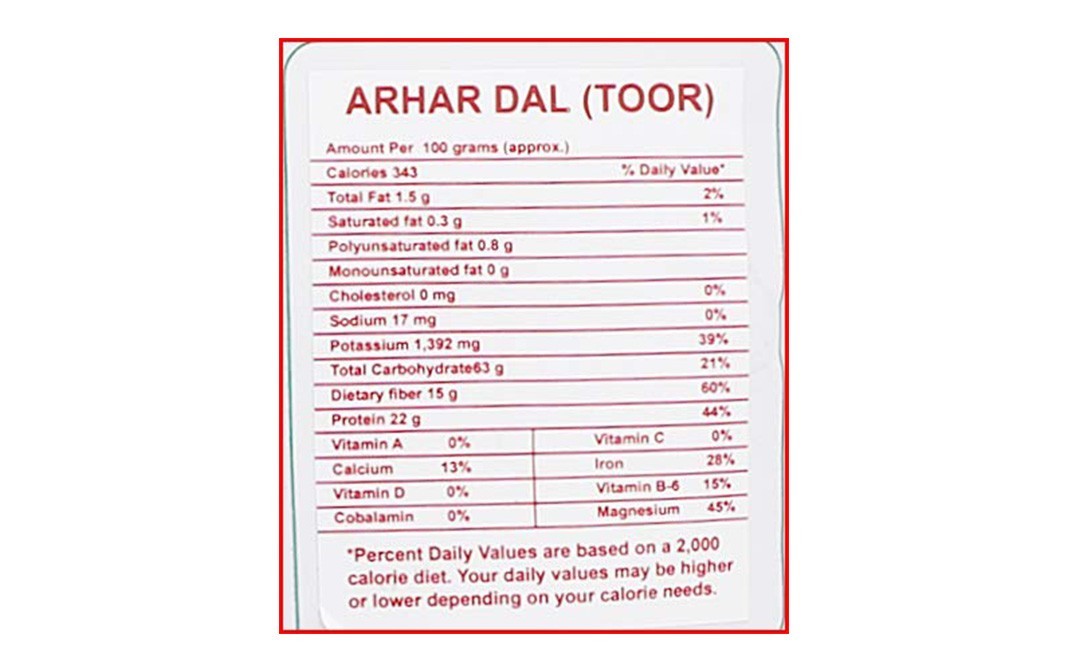 Asas Arhar (Tool) Dal    Pack  1 kilogram